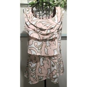 New York & Company Tiered Ruffle Sleeveless Blouse